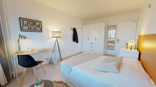 Double bedroom in a 4-bedroom flat, near Parc André Malraux - Gallery - 18
