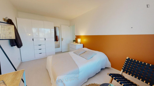 Double bedroom in a 4-bedroom flat, near Parc André Malraux - Gallery - 19