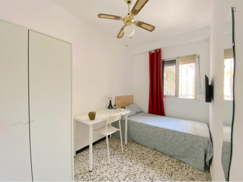 Sunny room near center with WIFI and TV for students