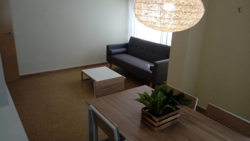 Cozy single bedroom in Castellon de la Plana close to Mercat Central de Castellón
