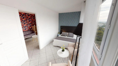 Bright double bedroom close to Paris Nanterre University