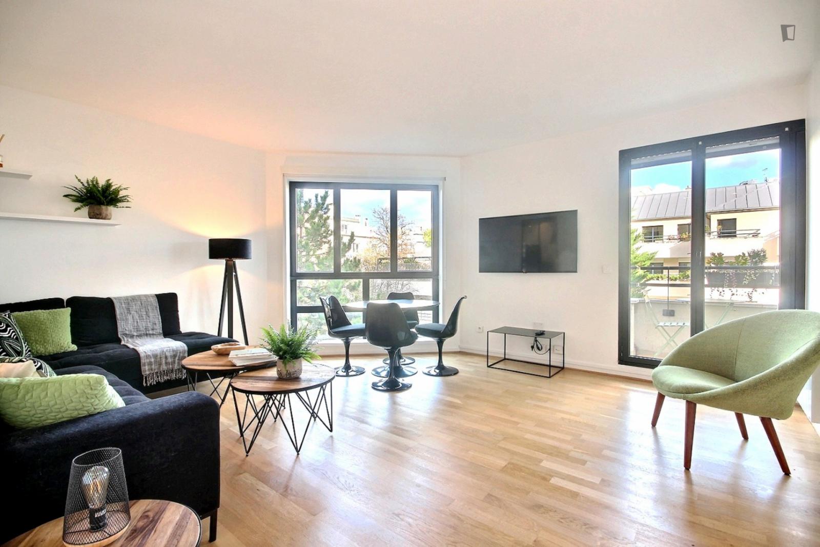  Spacious 1-Bedroom Apartment Near Parc De Billancourt   -  Spacious 1-bedroom apartment near Parc de Billancourt   - Gallery -  1