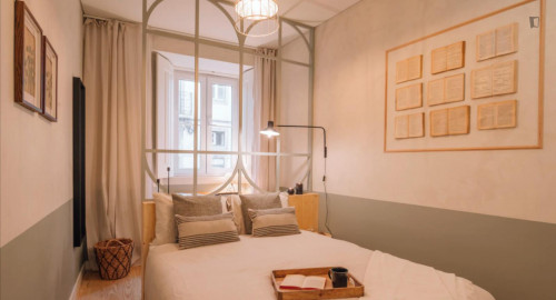 Pleasant 1-bedroom apartment with terrace in Santos