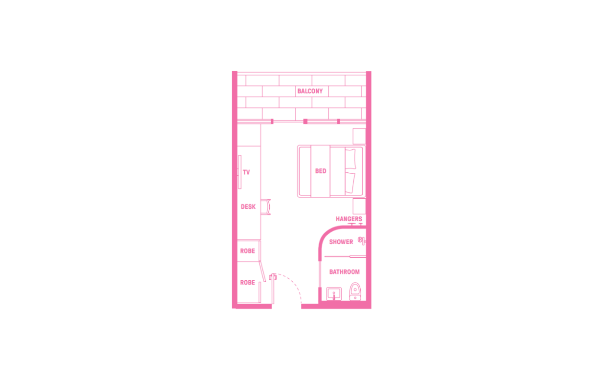  Medium Double En-Suite With Balcony  -  Scape Victoria Street  - Gallery -  2