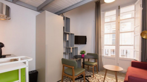 Studio, with outdoor area