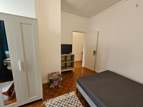 Lovely double bedroom in a 7-bedroom apartment