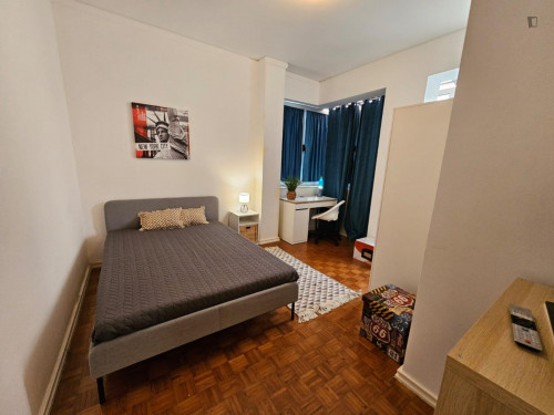 Lovely double bedroom in a 7-bedroom apartment