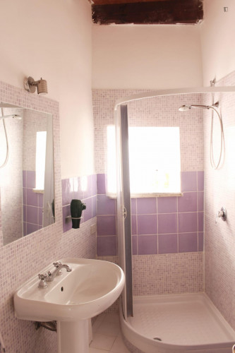 Single bedroom, with private bathroom and balcony, in 8-bedroom apartment - Gallery - 30
