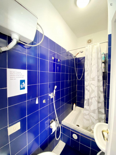 Single bedroom, with private bathroom and balcony, in 8-bedroom apartment - Gallery - 39