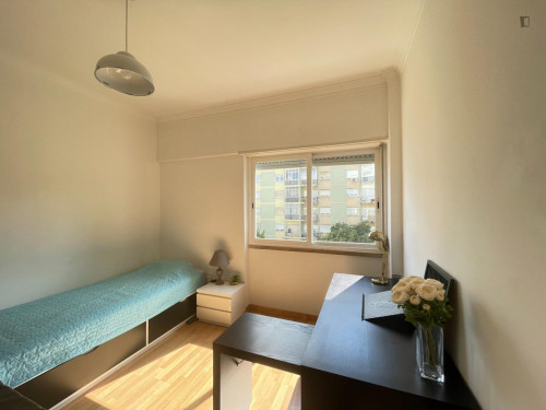 Pleasant single bedroom next to Colombo and Instituto Politécnico de Lisboa