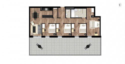 Very comfy single bedroom in Lend - Gallery - 7