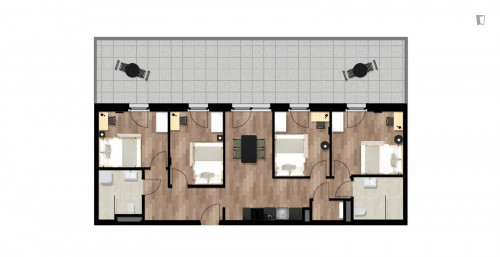 Magnificent single bedroom in Lend - Gallery - 7