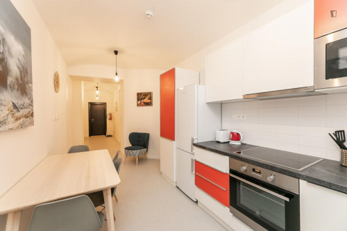 Bright single bedroom not far from Nový Smíchov Shopping Centre