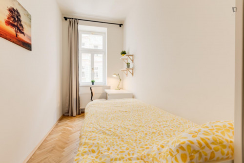 Cosy single bedroom in well-linked Žižkov