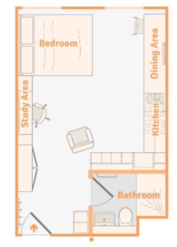  Large Studio  -  Gallery Apartments  - Gallery -  3