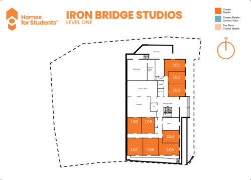 Iron Bridge Studios - Floorplans