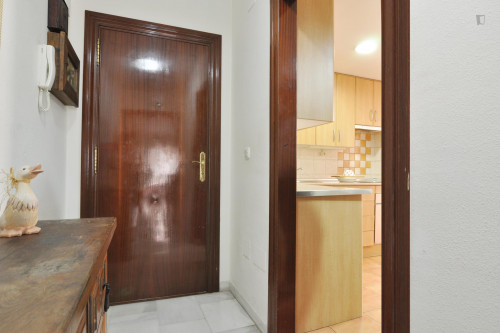 Bright and cosy single bedroom in a 4-bedroom apartment near Universidad Laboral