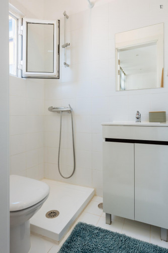 Classy double ensuite bedroom in Arroios