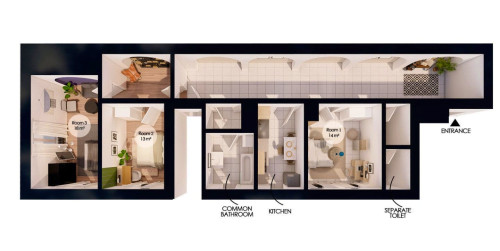 Gorgeous coliving apartment in the heart of Strasbourg