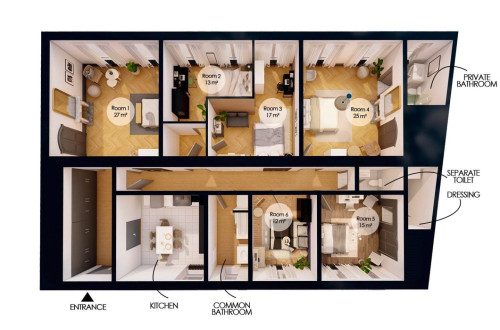 Gorgeous coliving apartment in the heart of Strasbourg