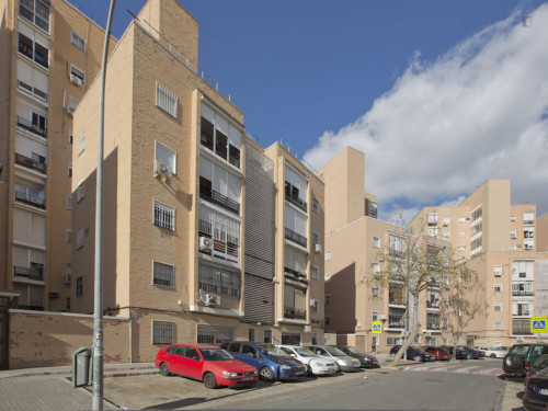 Single bedroom in a 3-bedroom flat, in Poligono Sur