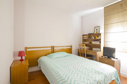 Bright double bedroom not far from Facultad de Medicina