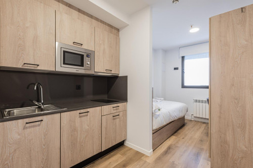 Bed in a twin bedroom with kitchen near Doctor Morales Park - Gallery - 15