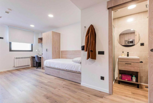 Bed in a twin bedroom with kitchen near Doctor Morales Park - Gallery - 32