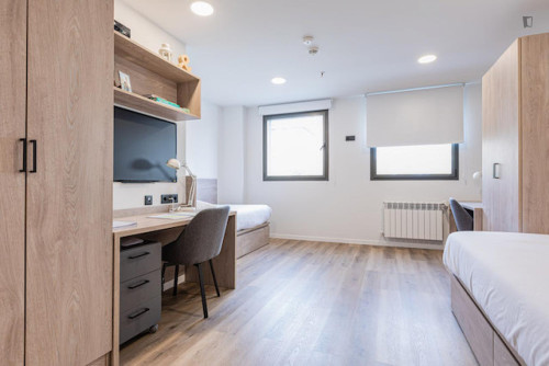 Bed in a twin bedroom with kitchen near Doctor Morales Park - Gallery - 28