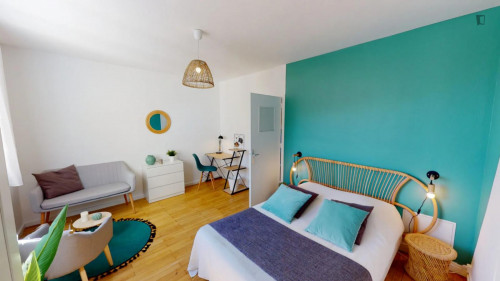 Amazing double bedroom next to the Université Jean Moulin Lyon 3