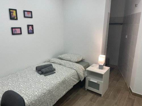 Bright single ensuite bedroom next to Escola Superior de Tecnologia