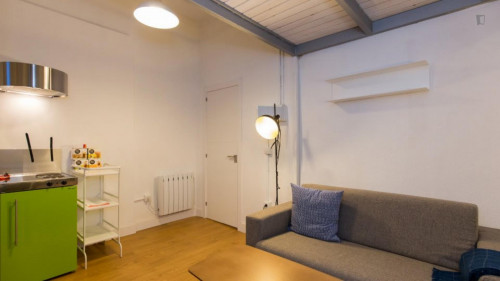 Studio, with outdoor area