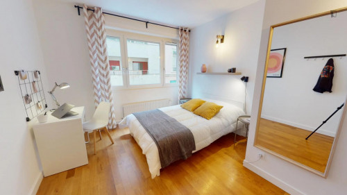 Cosy double bedroom near Lyon-Perrache Gare Routière train station