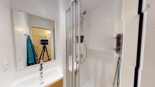 Neat double ensuite bedroom next to Lyon-Perrache Gare Routière train station - Gallery - 5