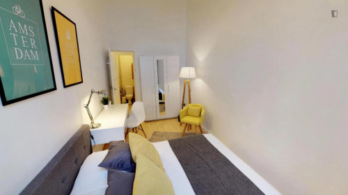 Attractive double bedroom near Guillotière Gabriel Péri metro 