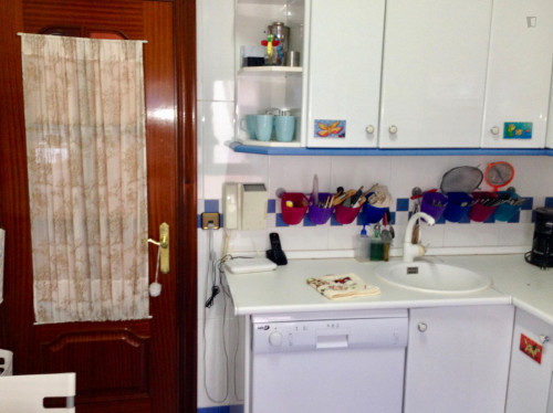 Spacious double bedroom in a 4-bedroom apartment near Plaza de la Convivencia
