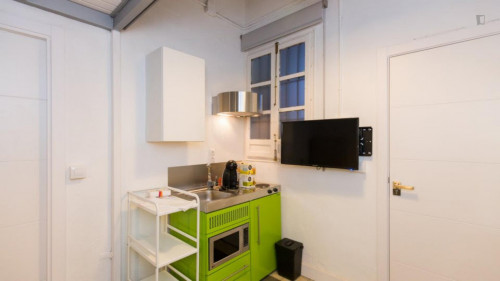 Studio, with outdoor area
