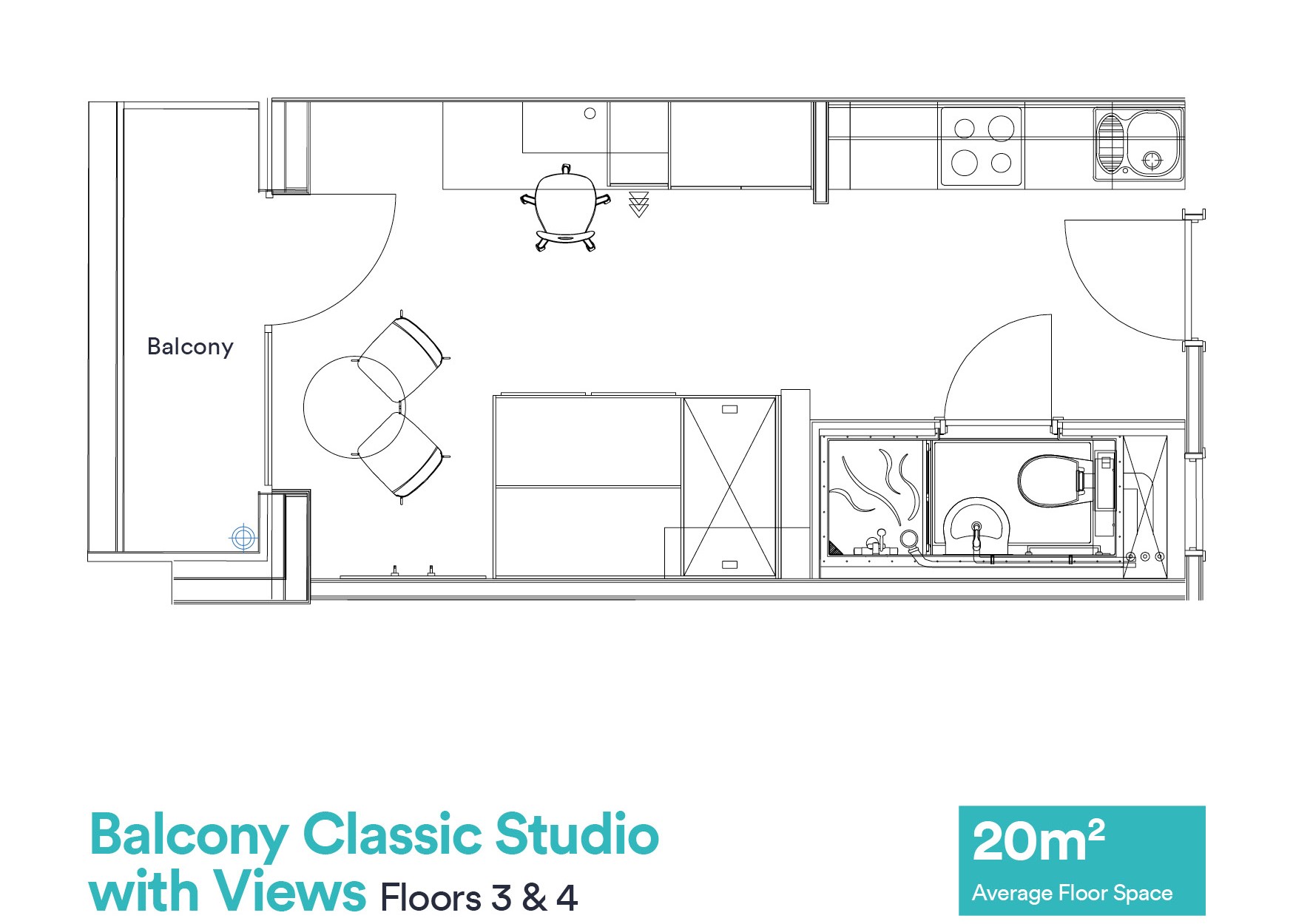 Platinum Studio With Balcony - Exchange Court - Gallery - 2