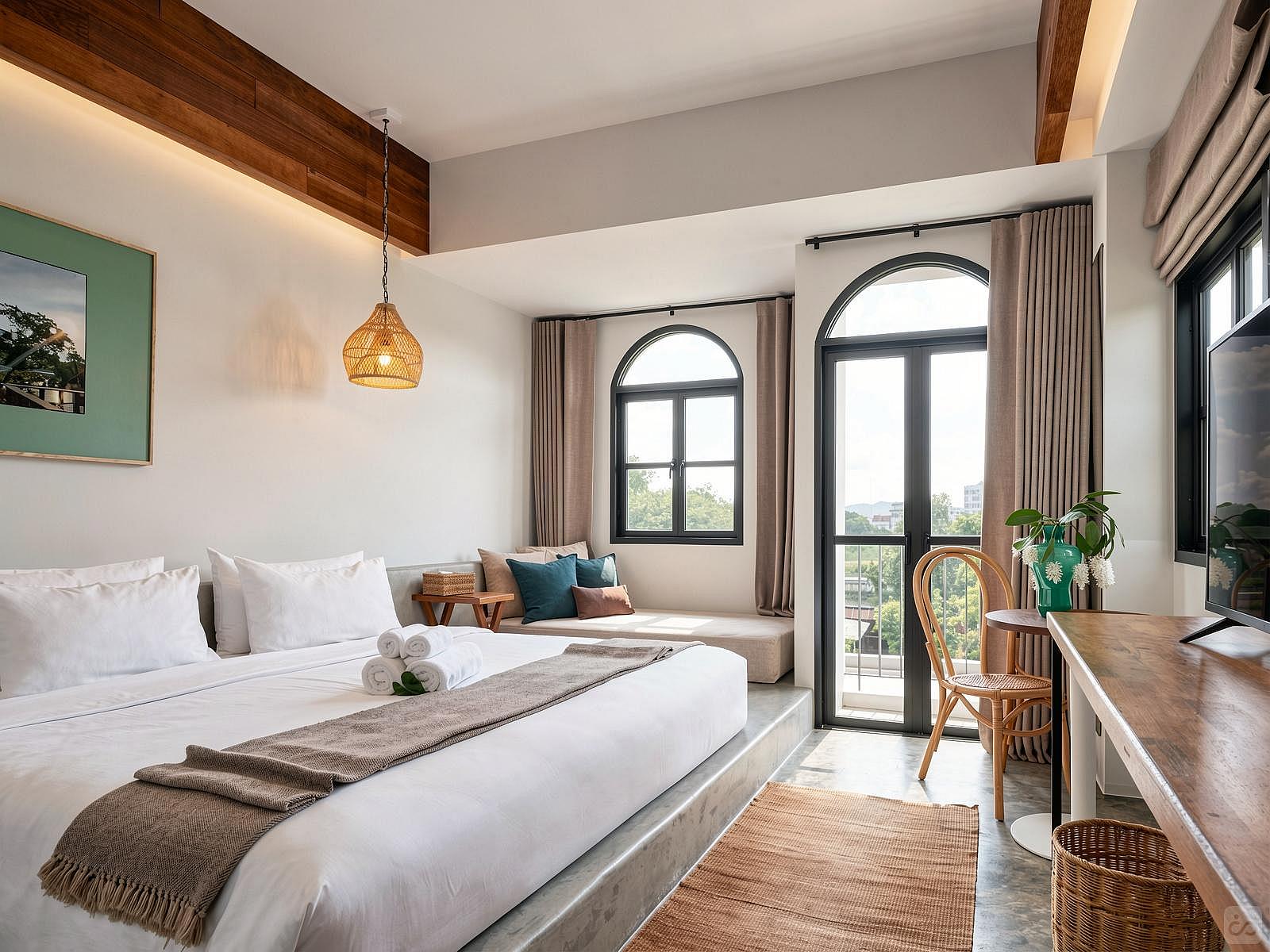  Green Studio  -  Gorgeous hotel near Wat Pa Khlong Kung Residence  - Gallery -  36