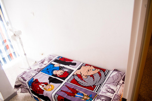 Cute single bedroom in a 3-bedroom flat, in Triana