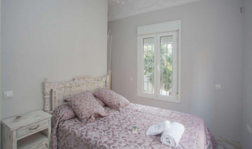 Pleasant double bedroom in a student flat, in Porvenir