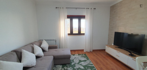 Great double bedroom with a balcony