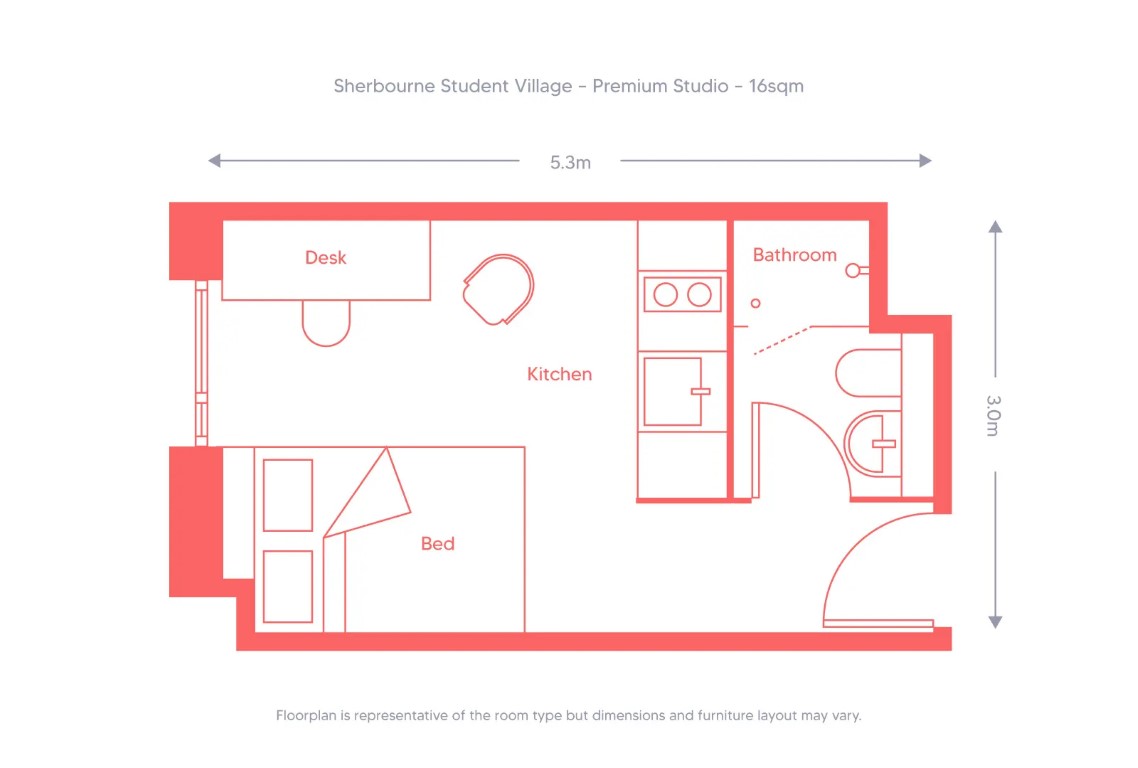  Premium Studio  -  Sherborne Student Village  - Gallery -  3