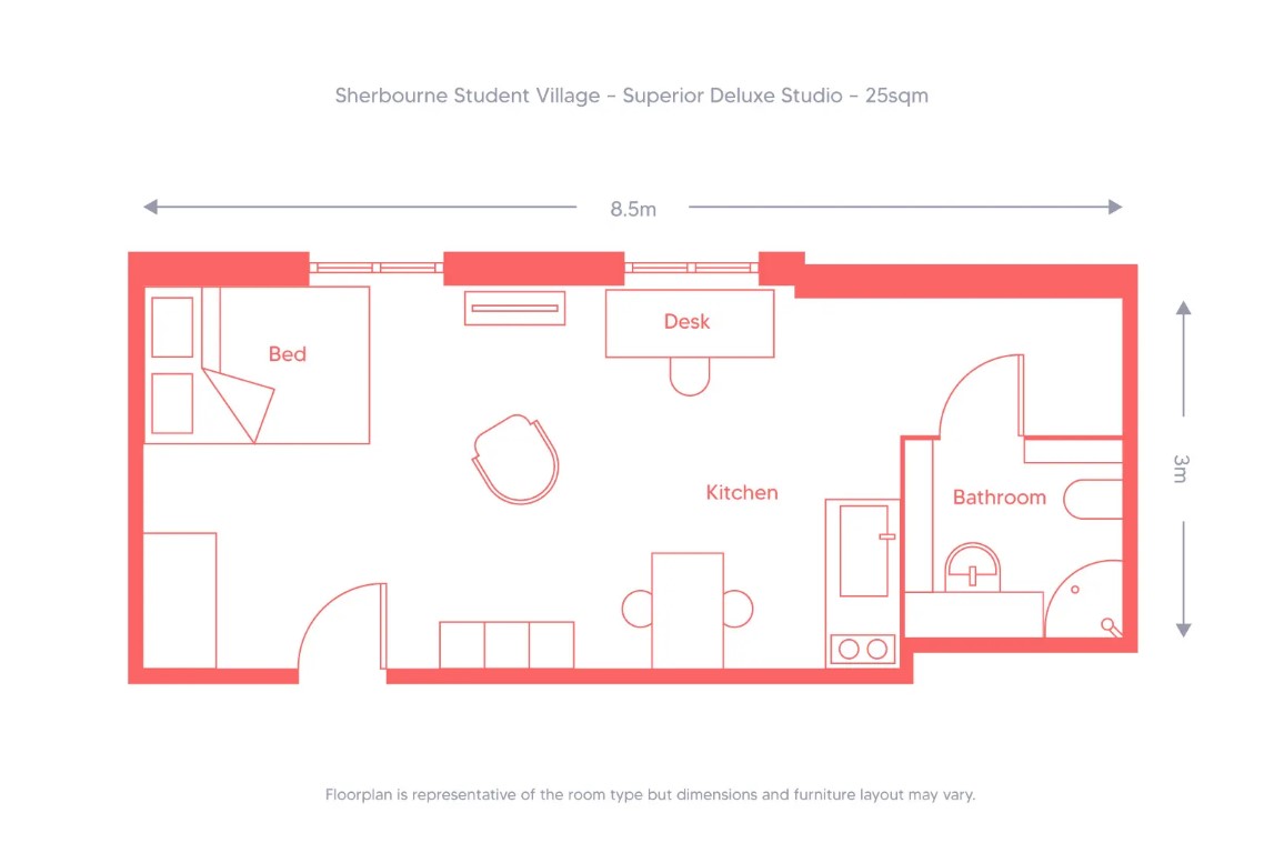 Superior Deluxe Studio - Sherborne Student Village - Gallery - 2