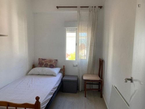 Great looking single bedroom in a property with balcony
