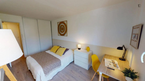 Bright double bedroom near André Malraux Park