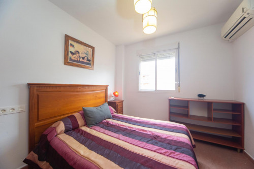 Double bedroom with AC