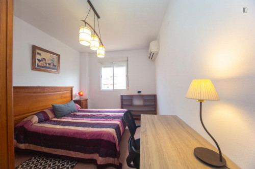 Double bedroom with AC