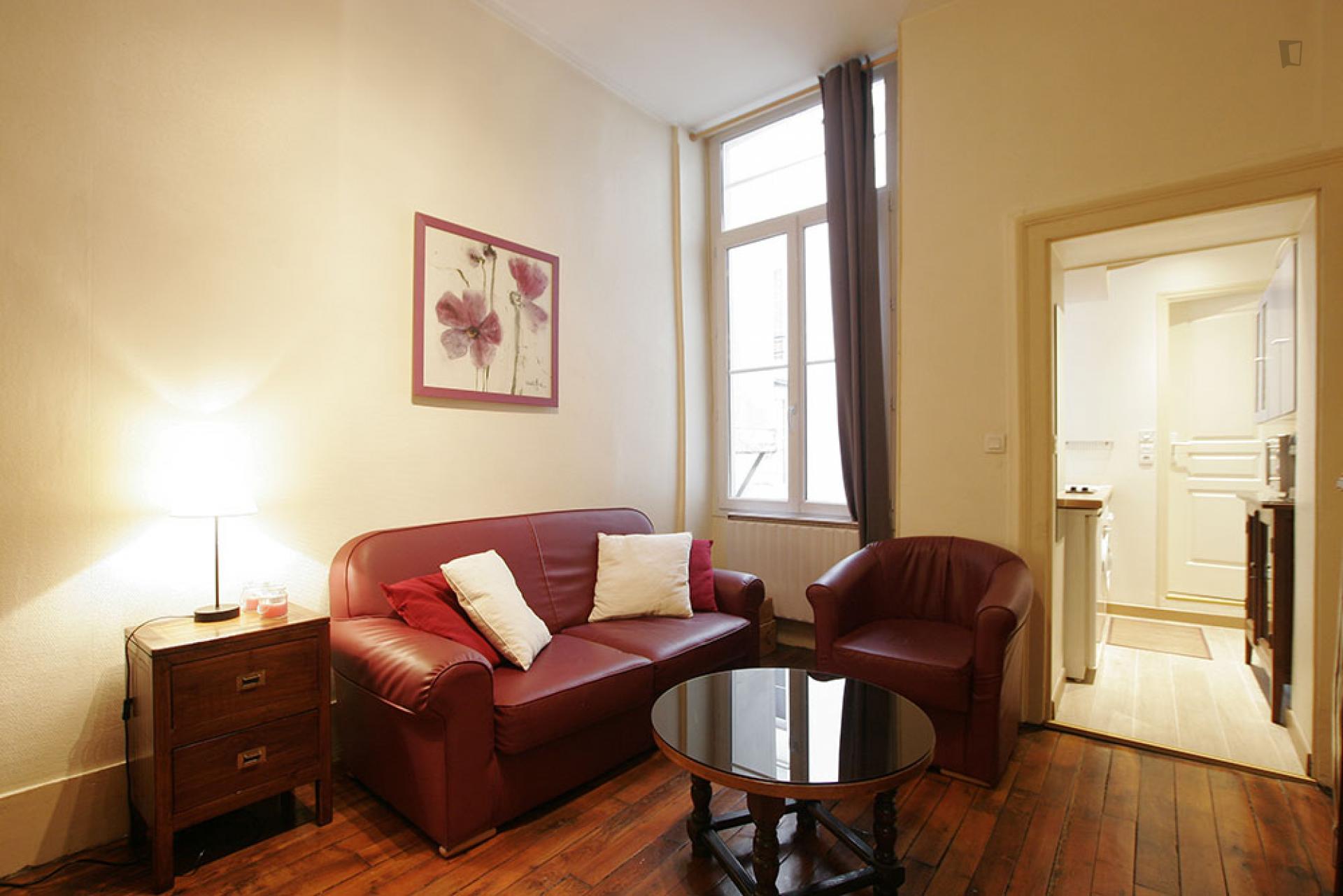 Spacious studio flat near Arts et Métiers metro station