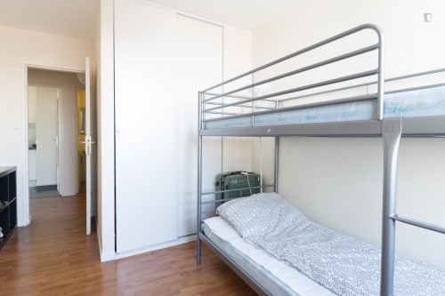 Bed in a bunk bedroom in Vitry-sur-Seine